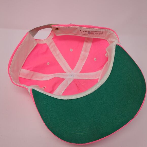 MU Sports Slideback Hat Pink One Size Adjustable Embroidered Rope Imperial - Picture 8 of 10